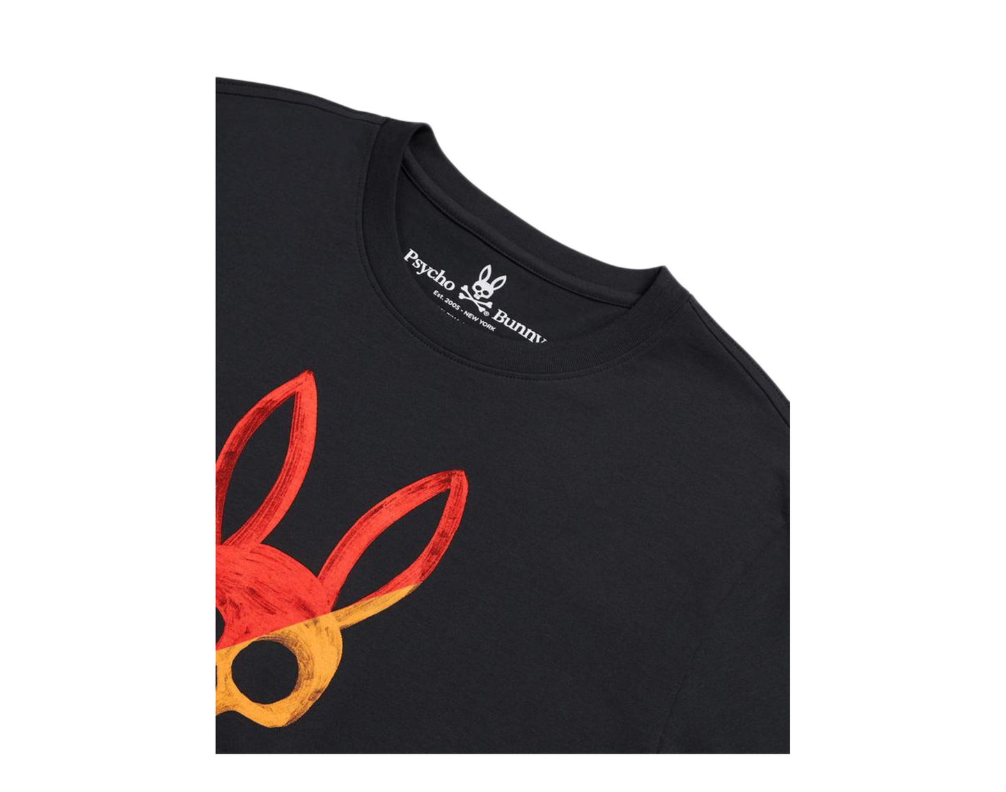 Psycho Bunny Andover Graphic Navy/Orange Men's Tee Shirt B6U999L1PC-NVY