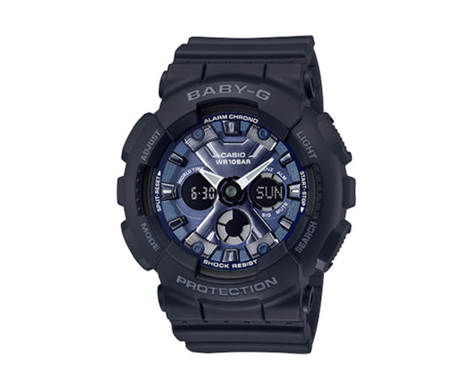 Casio G-Shock Baby-G BA130 Analog-Digital Resin Metallic Blue/Black Women's Watch BA130-1A2