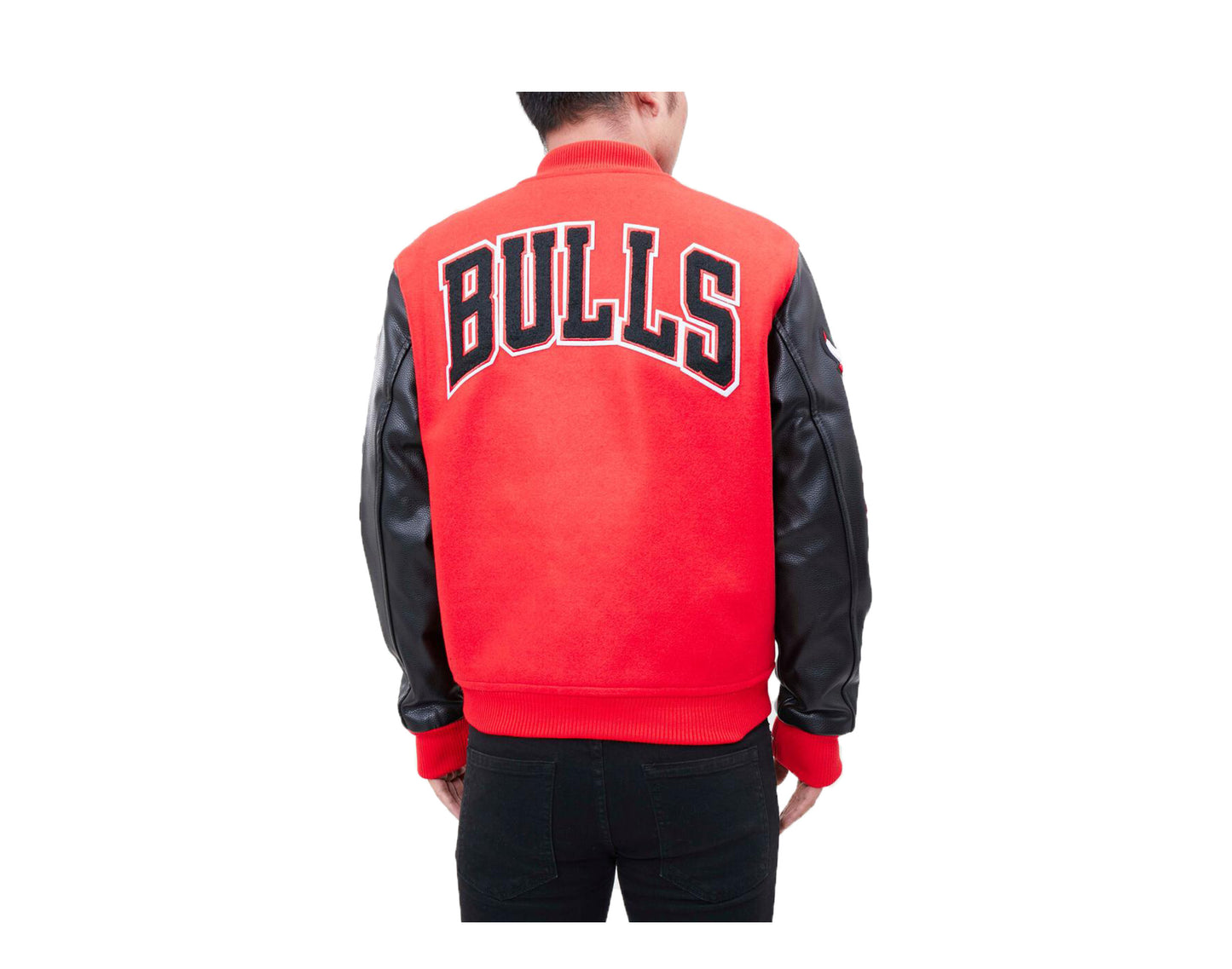 Pro Standard NBA Chicago Bulls Logo Red/Black Vasity Jacket BCB651681-REDBLK