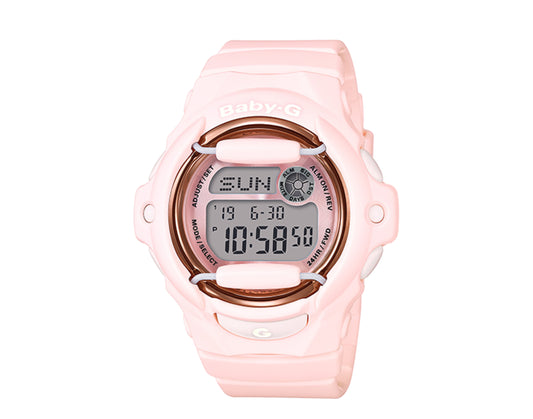 Casio G-Shock Baby-G BG169 Digital Resin Pink/Rose Gold Women's Watch BG169G-4B