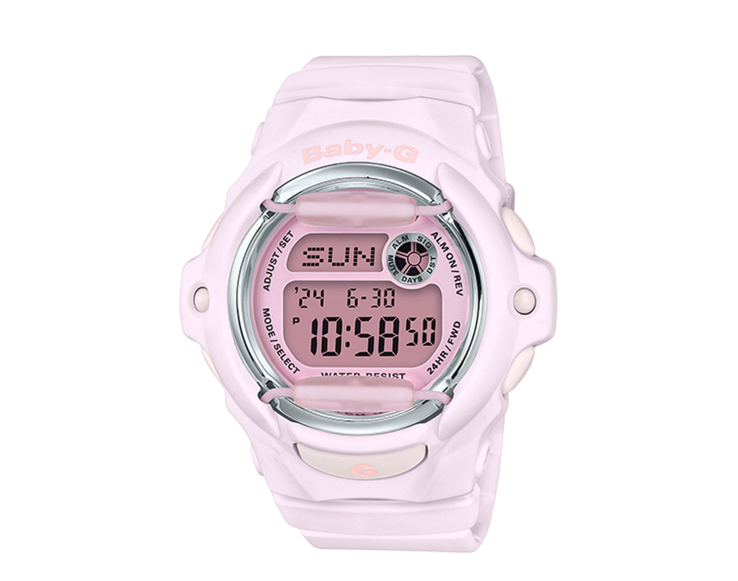 Casio G-Shock Baby-G BG169 Digital Resin Soft Pink Women's Watch BG169M-4