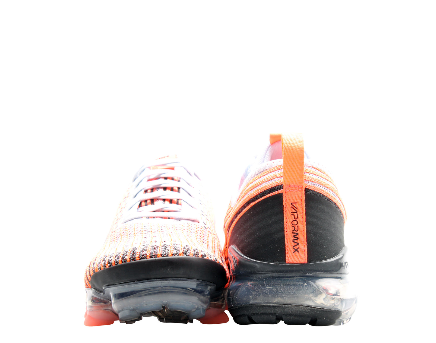 Nike Air VaporMax Flyknit 3 (GS) Mango/Silver Big Kids Running Shoes BQ5238-800