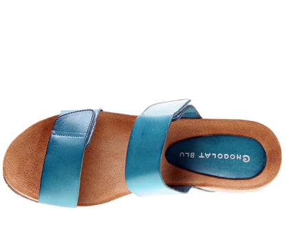 Chocolat Blu Breeze Wedge Aqua Women's Sandal