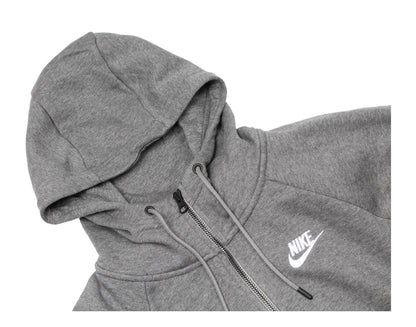 Nike Sportswear Essential Full-Zip Fleece Grey/White Women's Hoodie BV4122-071