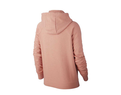 Nike Sportswear Essential Full-Zip Fleece Pink/White Women's Hoodie BV4122-606