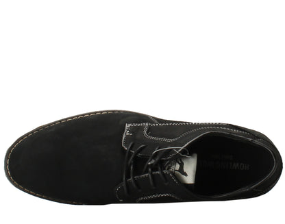 Howling Wolf Carma Plain Toe Oxford Black Men's Shoes CARMA-001