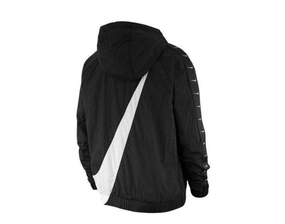 Nike Sportswear Swoosh Pull-Over Hooded Black/White Men's Jacket CD0419-010