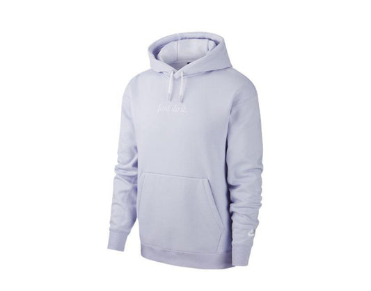 Nike Sportswear Just Do It Pull-Over Lavender Mist/White Men's Hoodie CI9406-539