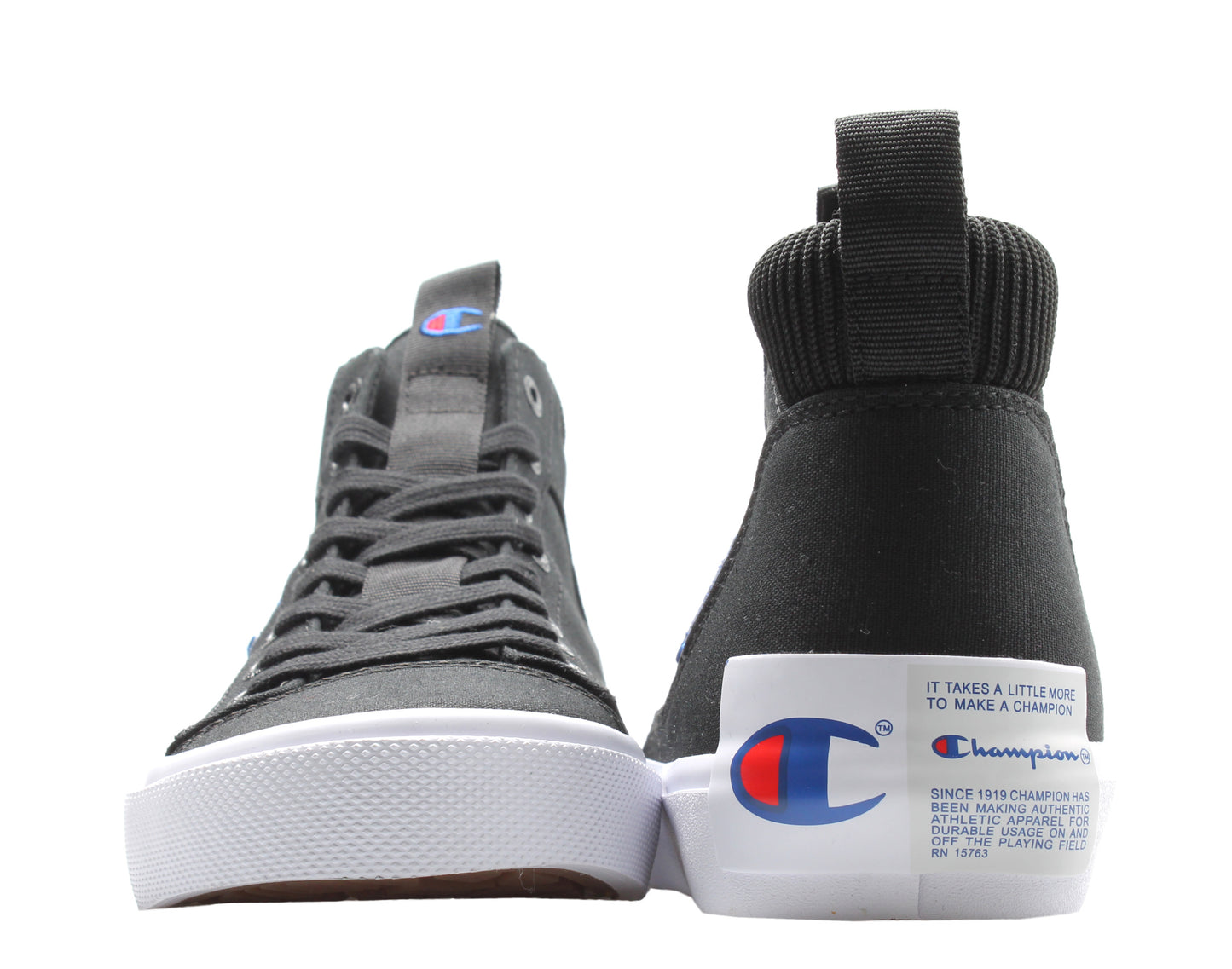 Champion Life Fringe Hi Canvas Black Men's Sneakers CP100548M