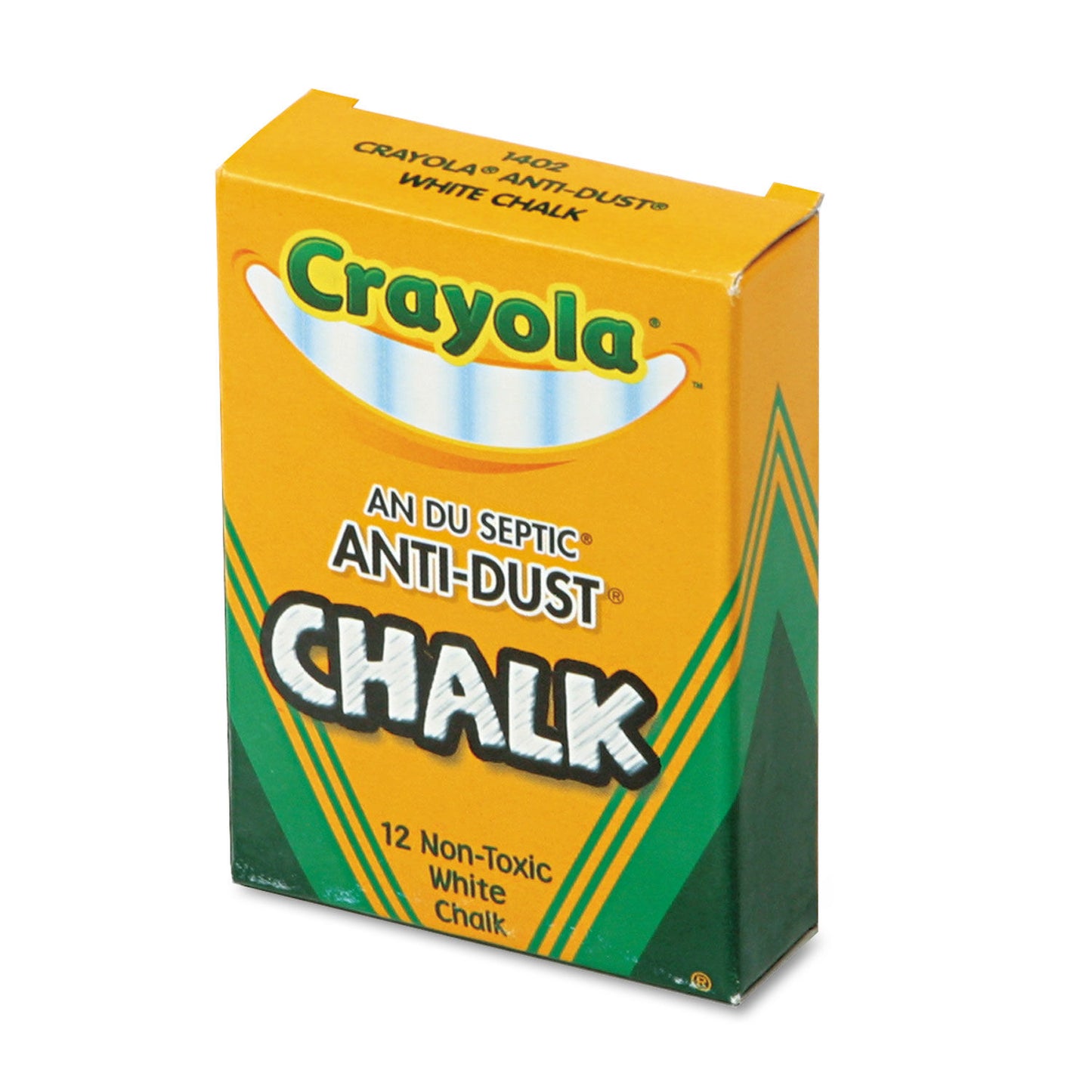 Crayola Nontoxic Anti-Dust White Chalk (12 Count) 501402
