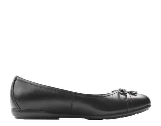 Geox Annytah Ballet Flat Black Leather Women's Casual Shoes D927ND-00085-C9997