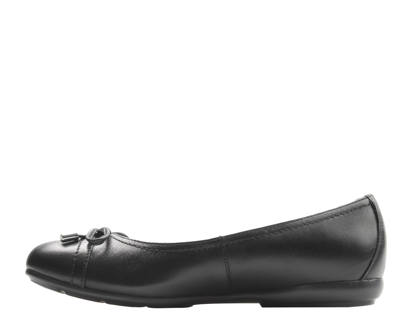 Geox Annytah Ballet Flat Black Leather Women's Casual Shoes D927ND-00085-C9997