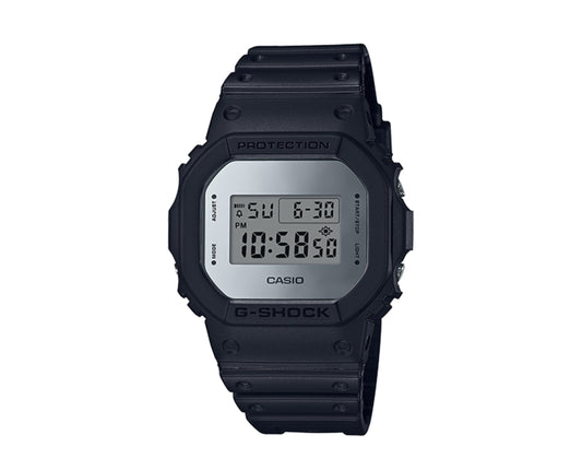 Casio G-Shock DW5600 Digital Resin Black/Metallic Mirror Watch DW5600BBMA-1