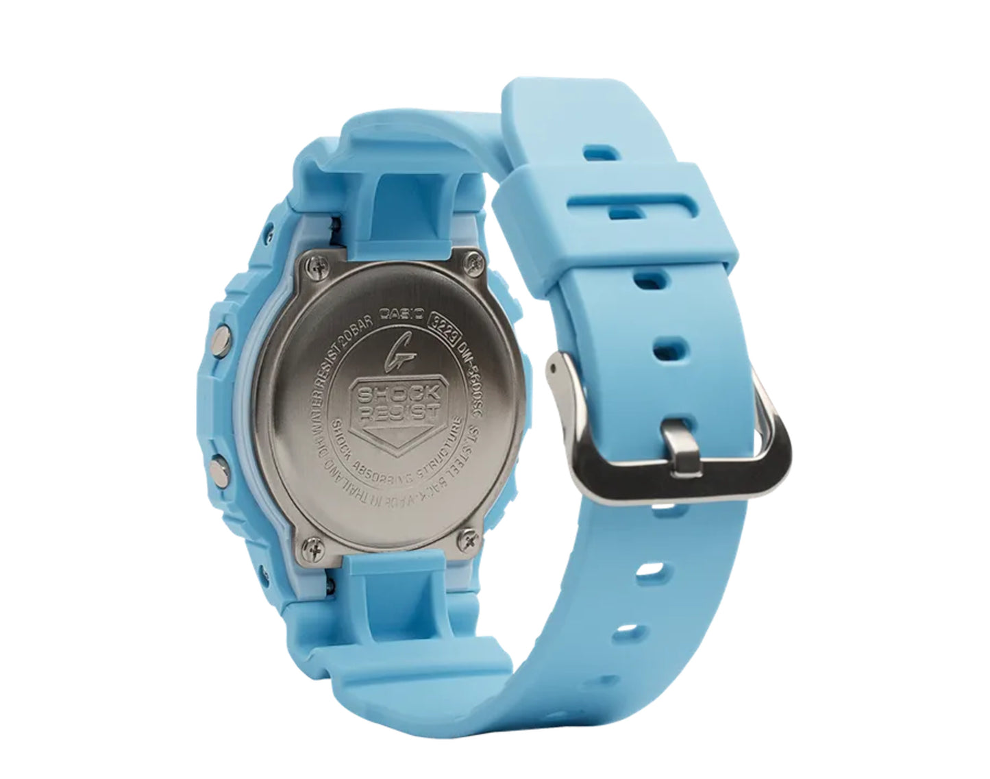 Casio G-Shock DW5600SC Digital Resin Pale Blue Watch DW5600SC-2