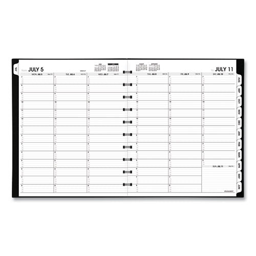 AT-A-GLANCE Move-A-Page Academic Weekly-Monthly Planners, 11 x 9, Black, 2021-2022 70957E05