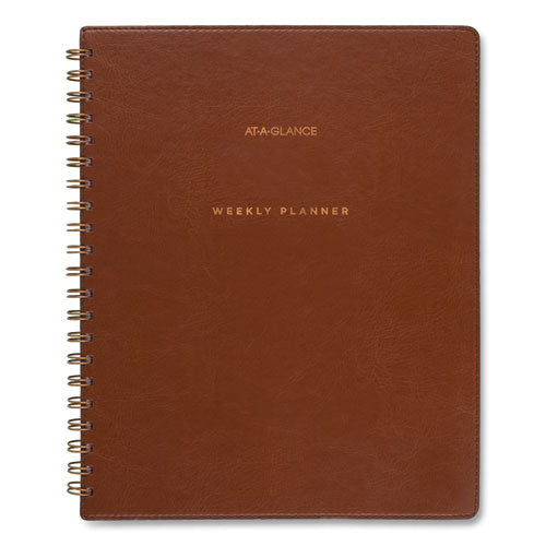 AT-A-GLANCE Signature Collection Academic Planner, 11.5 x 8, Distressed Brown, 2021-2022 YP905A09