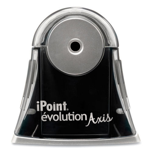 Westcott iPoint Evolution Axis Pencil Sharpener, AC-Powered, 4.25 x 7 x 4.75, Black-Silver 15510