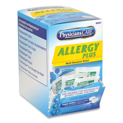 PhysiciansCare Allergy Antihistamine Medication, Two-Pack, 50 Packs-Box 90091-004