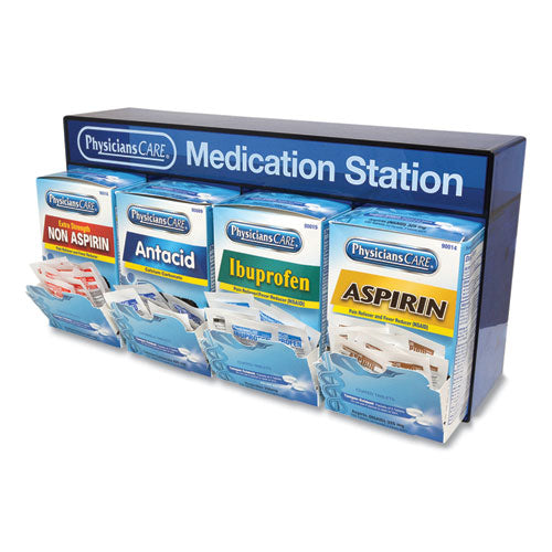 PhysiciansCare Medication Station: Aspirin, Ibuprofen, Non Aspirin Pain Reliever, Antacid 90780