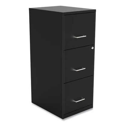 Alera Soho Vertical File Cabinet, 3 Drawers: File-File-File, Letter, Black, 14" x 18" x 34.9" 2806770