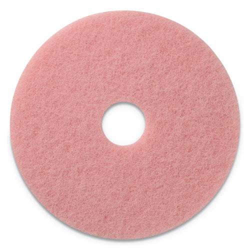 Americo Remover Burnishing Pads, 27" Diameter, Pink, 2-Carton 403427