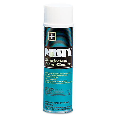 Misty Disinfectant Foam Cleaner, Fresh Scent, 19 oz Aerosol Spray, 12-Carton 1001907
