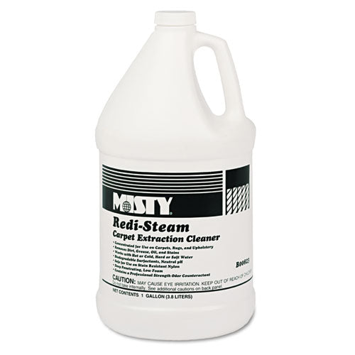 Misty Redi-Steam Carpet Cleaner, Pleasant Scent, 1 gal Bottle, 4-Carton 1038771