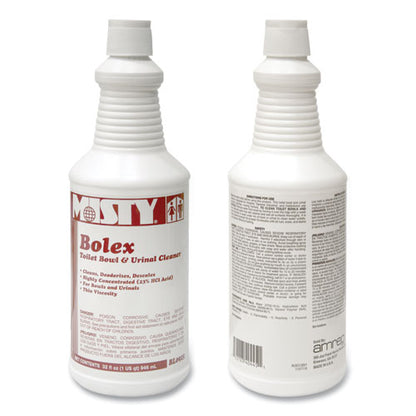 Misty Bolex 23 Percent Hydrochloric Acid Bowl Cleaner, Wintergreen, 32oz, 12-Carton 1038799