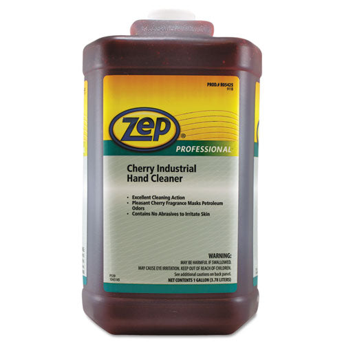 Zep Professional Cherry Industrial Hand Cleaner, Cherry, 1 gal Bottle, 4-Carton 1045073
