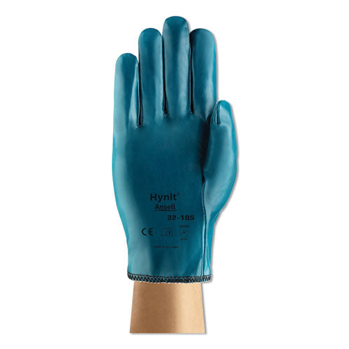 AnsellPro Hynit Nitrile Gloves, Blue, Size 7 1-2, Dozen 208001
