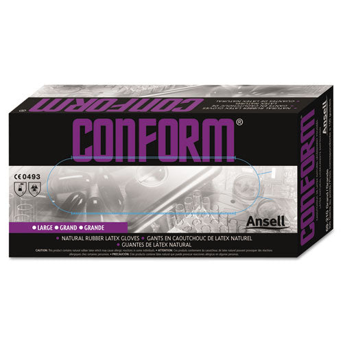 AnsellPro Conform Natural Rubber Medium 5 mil Latex Gloves (100 Count) 516705