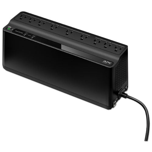 APC Smart-UPS 850 VA Battery Backup System, 9 Outlets, 354 J BE850G2