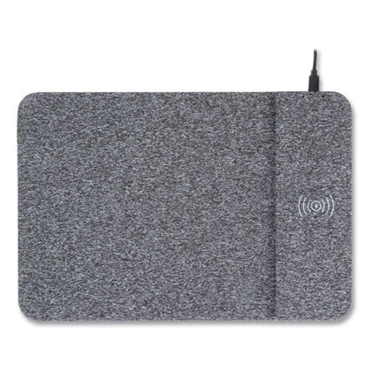 Allsop Powertrack Wireless Charging Mouse Pad, 13 x 8.75 x 0.25, Gray 32192
