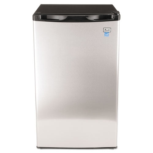 Avanti 4.4 CF Refrigerator, 19 1-2"W x 22"D x 33"H, Black-Stainless Steel RM4436SS