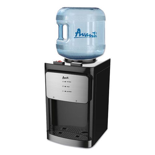 Avanti Counter Top Thermoelectric Hot and Cold Water Dispenser, 3 to 5 gal, 12 x 13 x 20, Black WDT40Q3S-IS