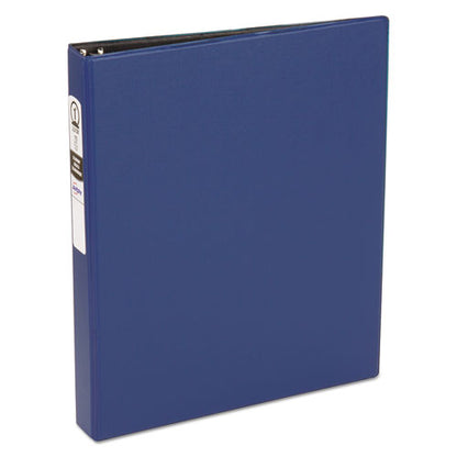 Avery Economy Non-View Binder with Round Rings, 3 Rings, 1" Capacity, 11 x 8.5, Blue, (3300) 03300