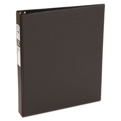 Avery Economy Non-View Binder with Round Rings, 3 Rings, 1" Capacity, 11 x 8.5, Black, (3301) 03301
