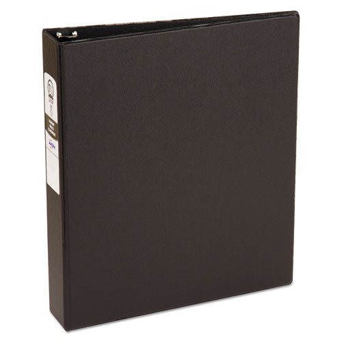 Avery Economy Non-View Binder with Round Rings, 3 Rings, 1.5" Capacity, 11 x 8.5, Black, (3401) 03401