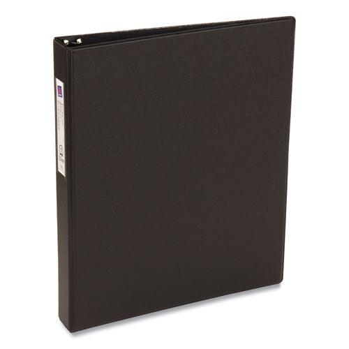 Avery Economy Non-View Binder with Round Rings, 3 Rings, 1" Capacity, 11 x 8.5, Black, (4301) 04301