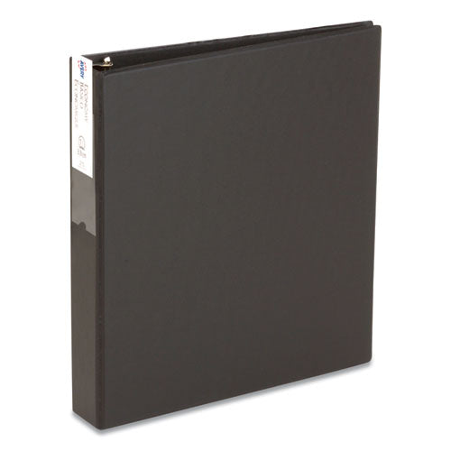 Avery Economy Non-View Binder with Round Rings, 3 Rings, 1.5" Capacity, 11 x 8.5, Black, (4401) 04401