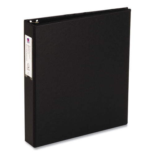 Avery Economy Non-View Binder with Round Rings, 3 Rings, 1.5" Capacity, 11 x 8.5, Black, (4401) 04401