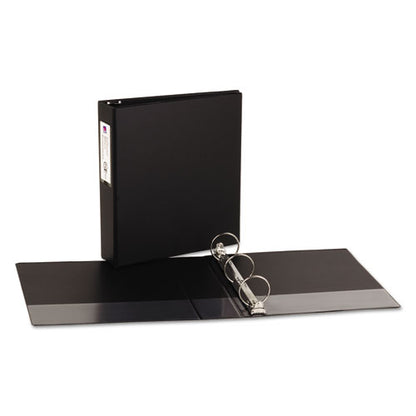 Avery Economy Non-View Binder with Round Rings, 3 Rings, 2" Capacity, 11 x 8.5, Black, (4501) 04501