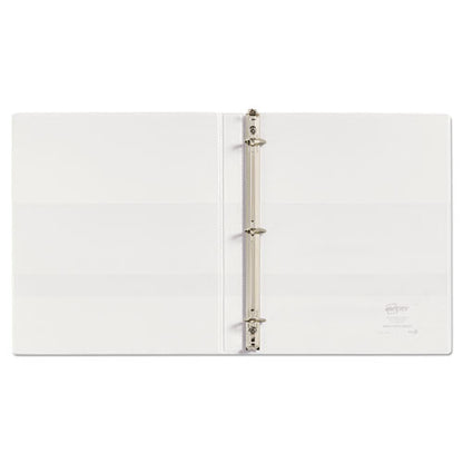 Avery Heavy-Duty Non Stick View Binder with DuraHinge and Slant Rings, 3 Rings, 0.5" Capacity, 11 x 8.5, White, (5234) 05234