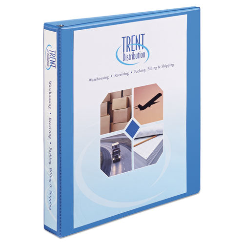 Avery Heavy-Duty Non Stick View Binder with DuraHinge and Slant Rings, 3 Rings, 1" Capacity, 11 x 8.5, Light Blue, (5301) 05301