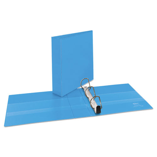 Avery Heavy-Duty Non Stick View Binder with DuraHinge and Slant Rings, 3 Rings, 2" Capacity, 11 x 8.5, Light Blue, (5501) 05501