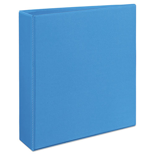 Avery Heavy-Duty Non Stick View Binder with DuraHinge and Slant Rings, 3 Rings, 2" Capacity, 11 x 8.5, Light Blue, (5501) 05501