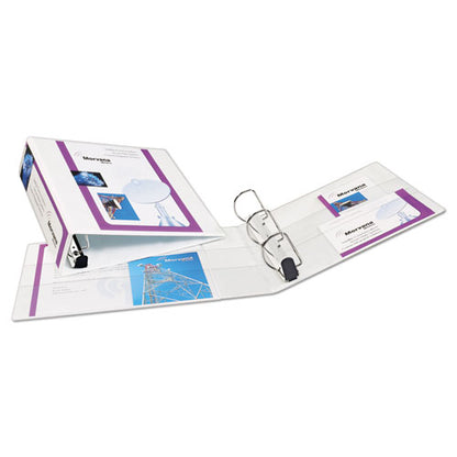 Avery Heavy-Duty Non Stick View Binder with DuraHinge and Slant Rings, 3 Rings, 3" Capacity, 11 x 8.5, White, (5604) 05604