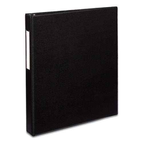 Avery Durable Non-View Binder with DuraHinge and EZD Rings, 3 Rings, 1" Capacity, 11 x 8.5, Black, (8302) 08302