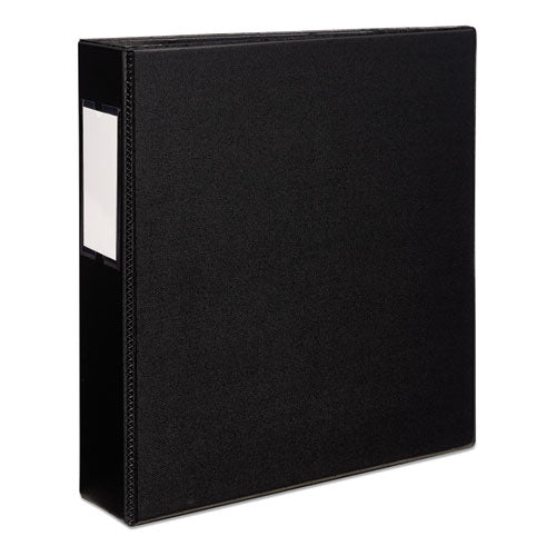 Avery Durable Non-View Binder with DuraHinge and EZD Rings, 3 Rings, 2" Capacity, 11 x 8.5, Black, (8502) 08502