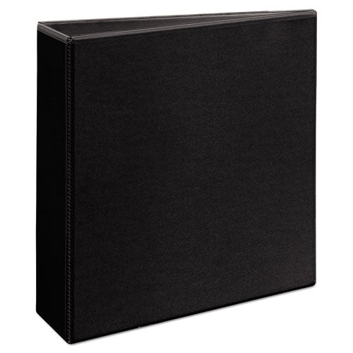 Avery Durable View Binder with DuraHinge and EZD Rings, 3 Rings, 3" Capacity, 11 x 8.5, Black, (9700) 09700